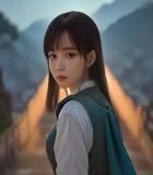 《密阳》电影场景：女主角在小城街道行走，展现韩国伦理影视中宗教救赎与心理创伤的交织