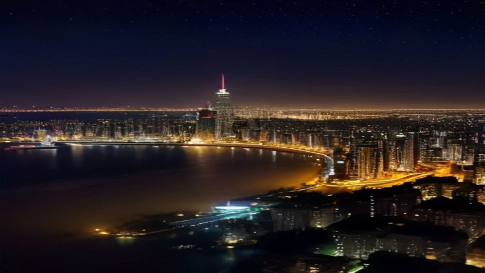 韩国首尔夜景与电影院灯光交融，象征韩国伦理影视文化的深度与厚度，砖红暖调氛围